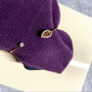 New Golden Open Bracelet - Leaf